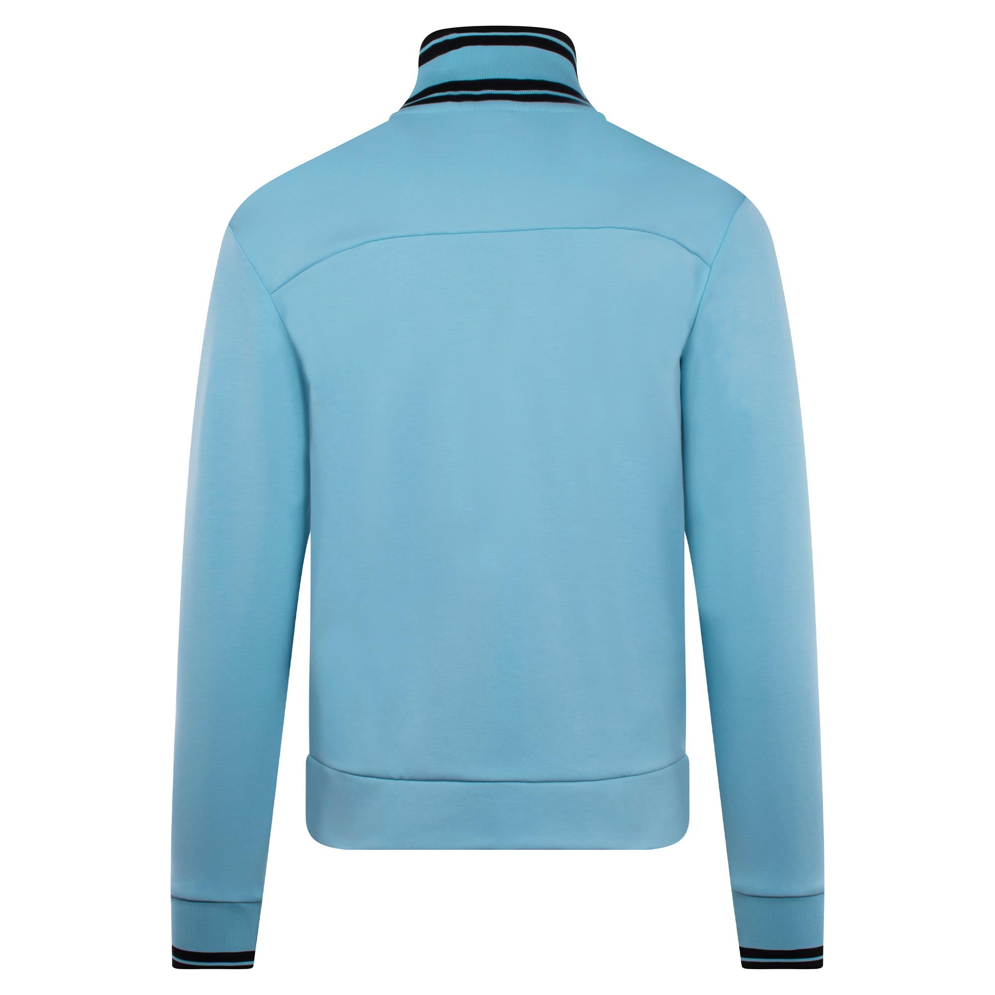 Boss FZ Zone Full Zip Mens Sweatshirt Light Pastel Blue